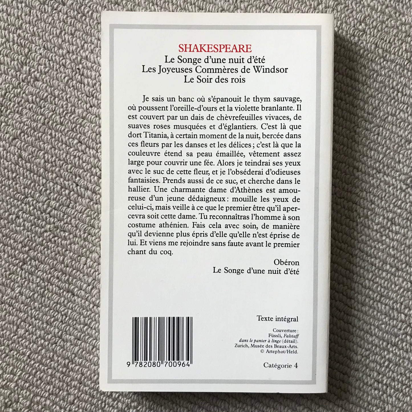 Shakespeare, William - Le songe d’une nuit d’été, Les joyeuses commères de Windsor & Le soir des rois