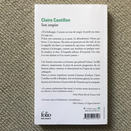 Castillon, Claire - Son emprise