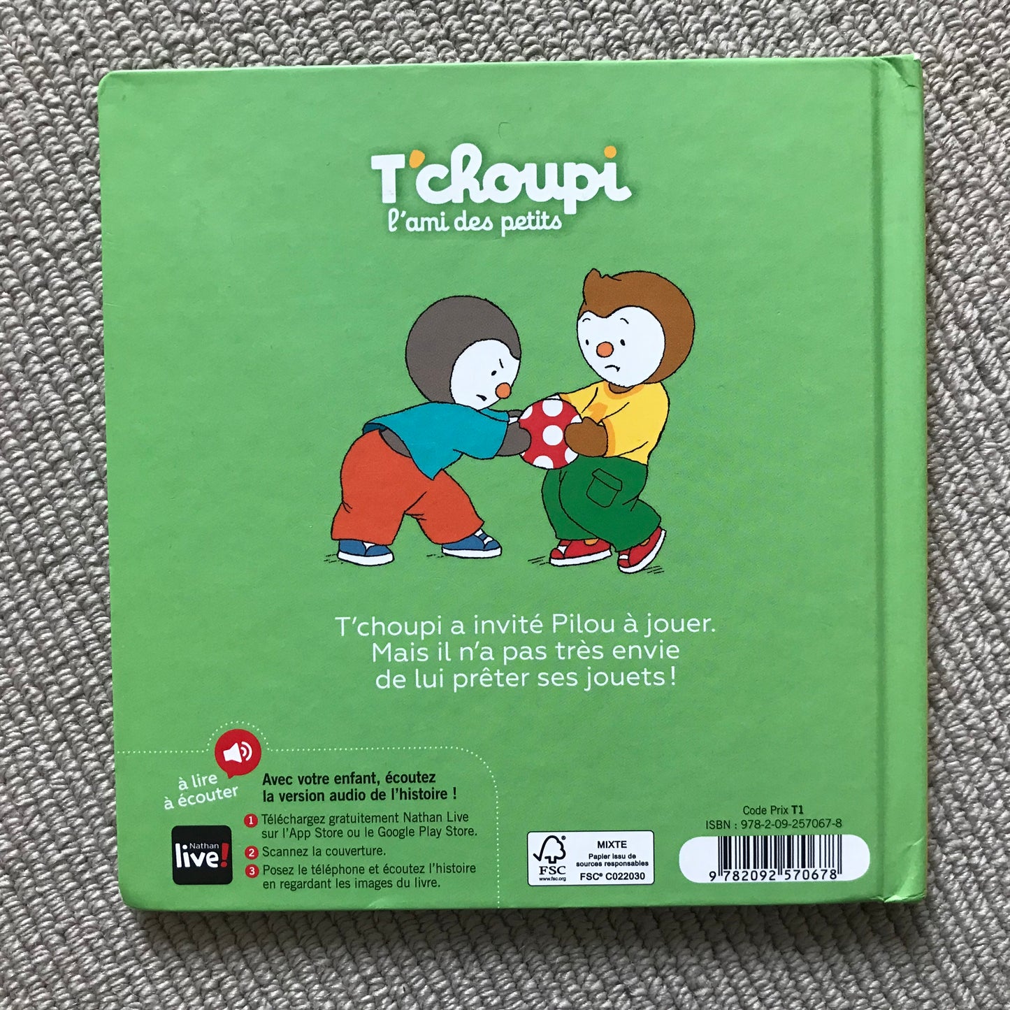 T’choupi ne veut pas prêter - Courtin, Thierry