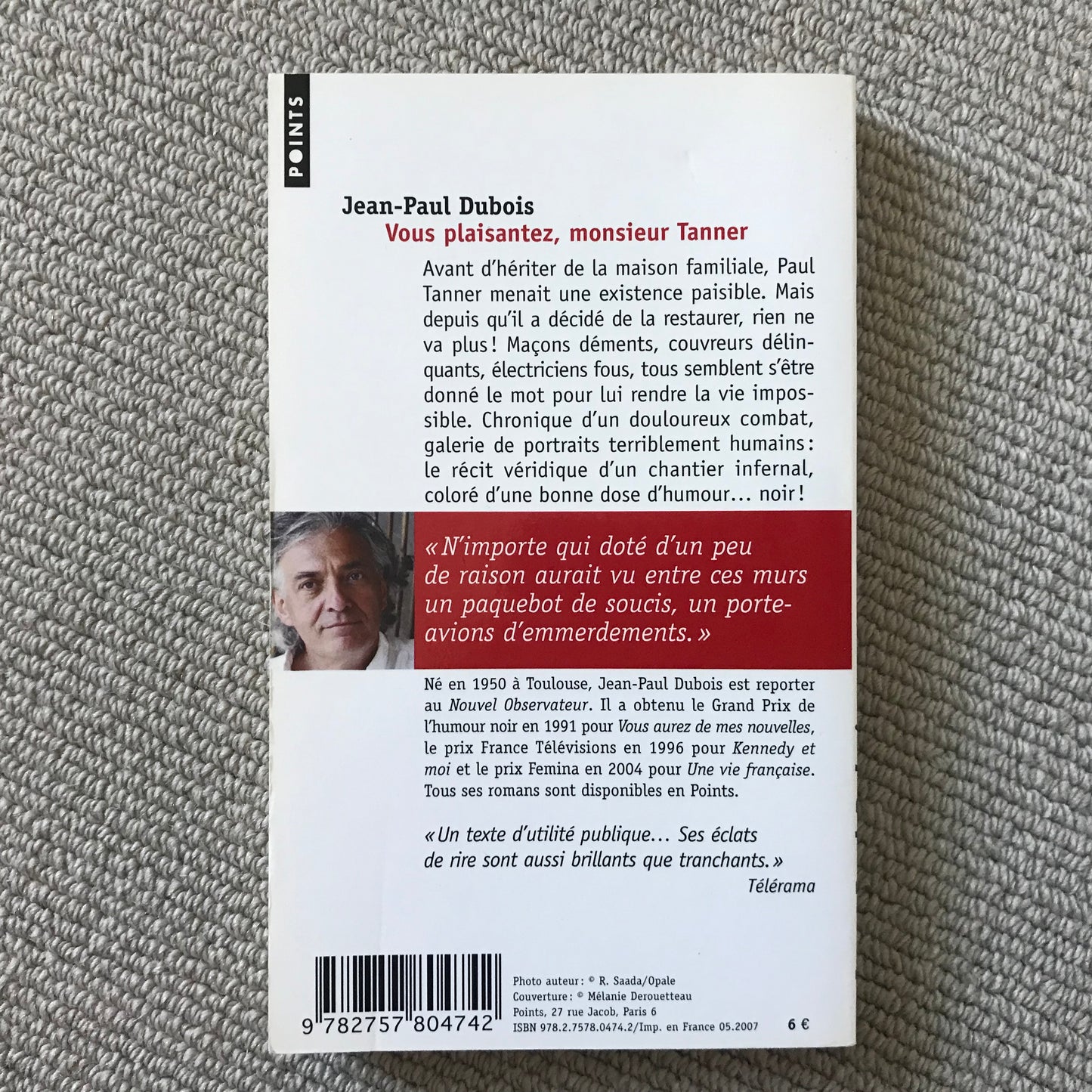 Dubois, Jean-Paul - Vous plaisantez, monsieur Tanner