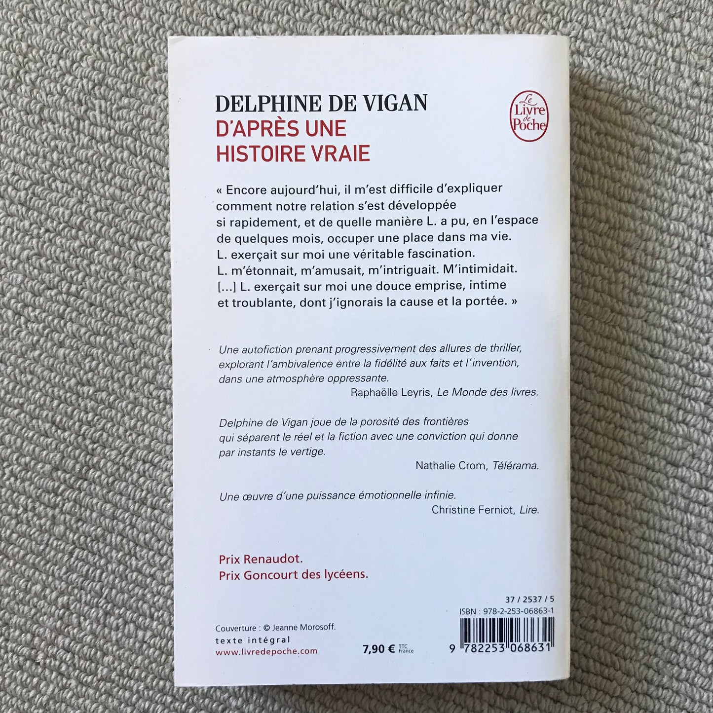 Vigan de, Delphine - D’après une histoire vraie