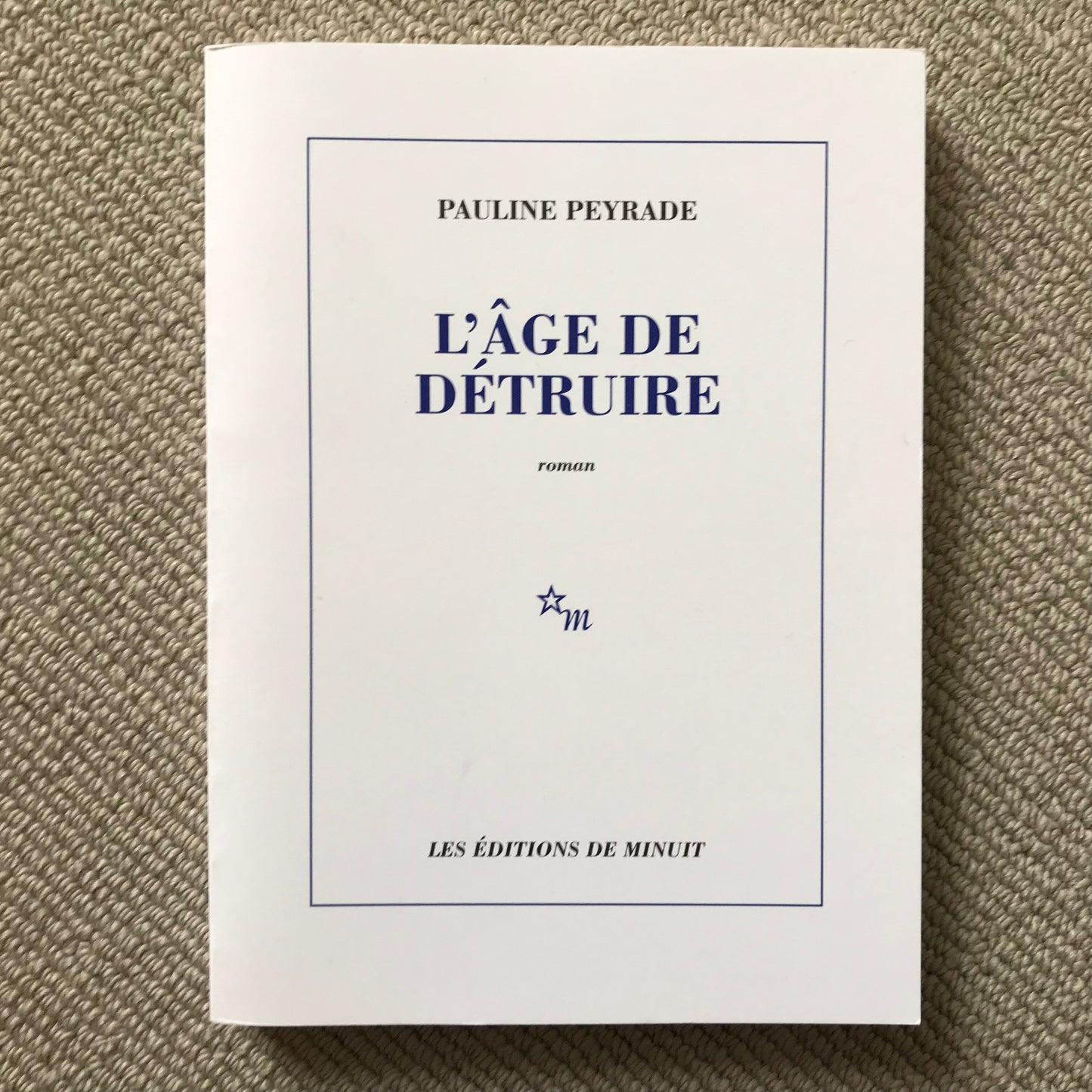 Peyrade, Pauline - L’âge de détruire