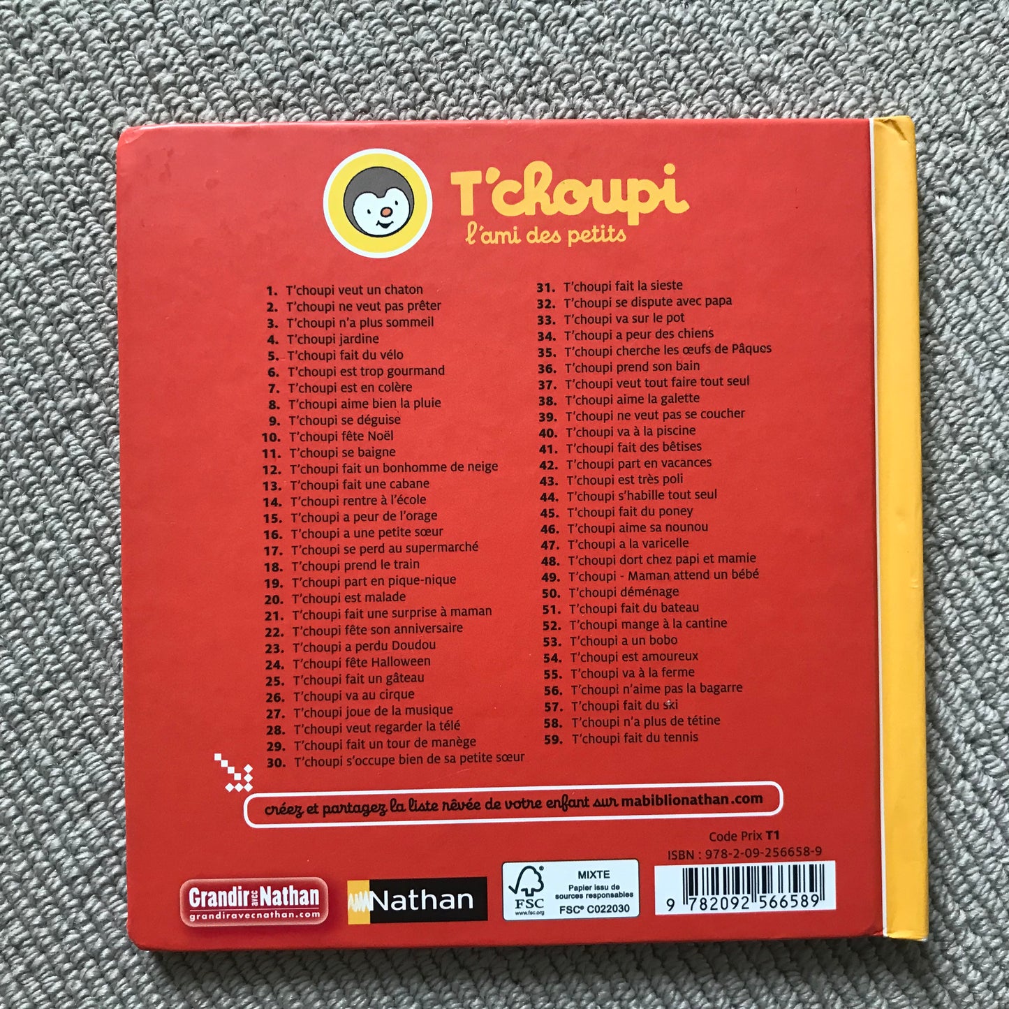 T’choupi fait du tennis - Courtin, Thierry