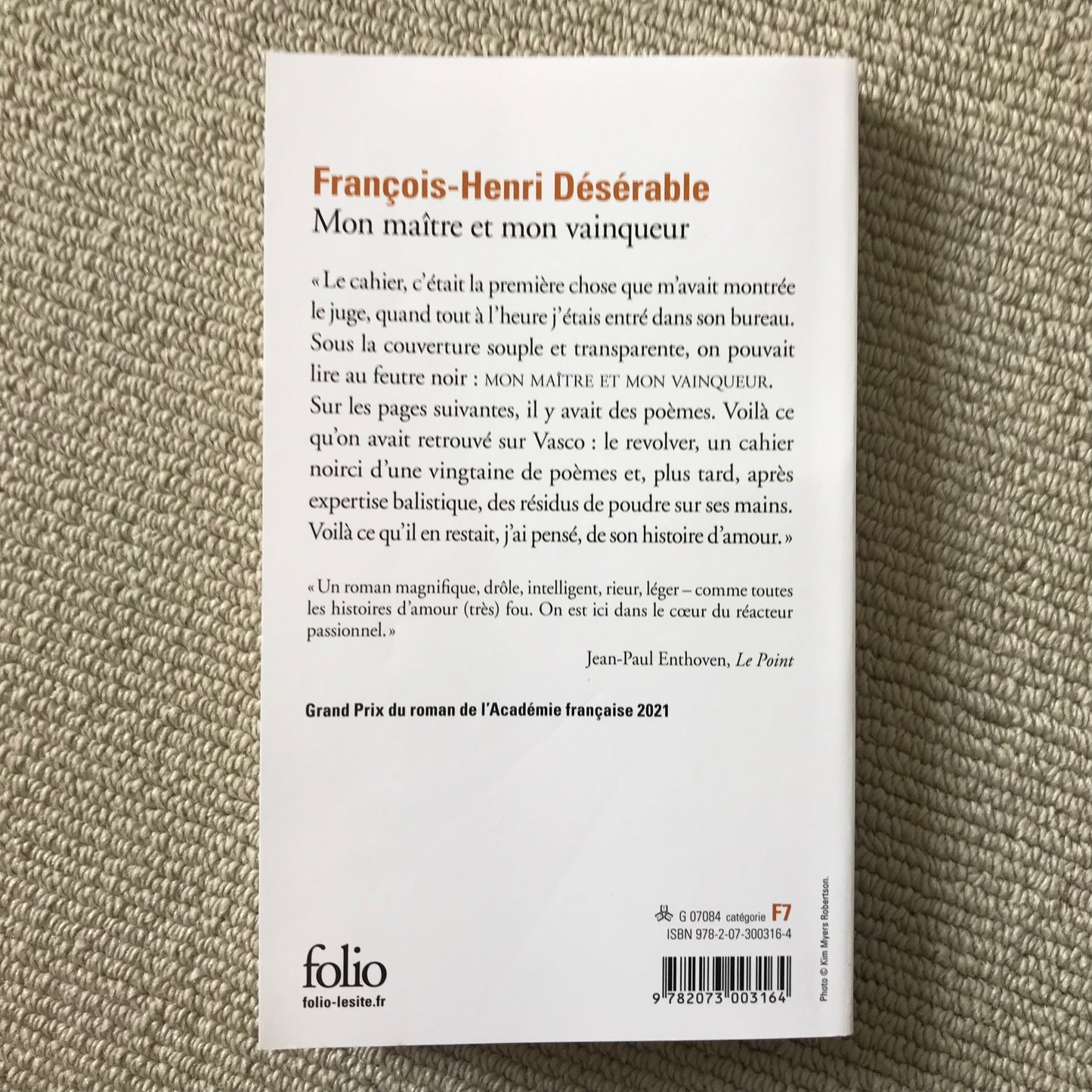 Désérable, François-Henri - Mon maître et mon vainqueur