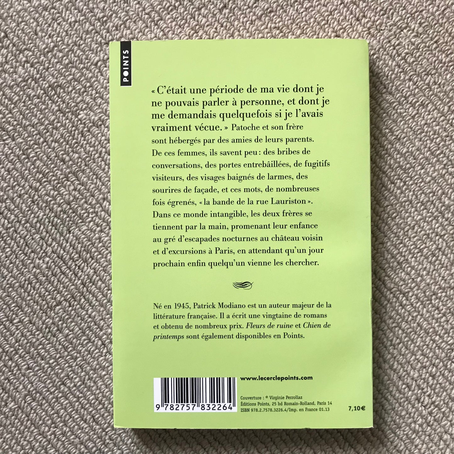 Modiano, Patrick - Remise de peine