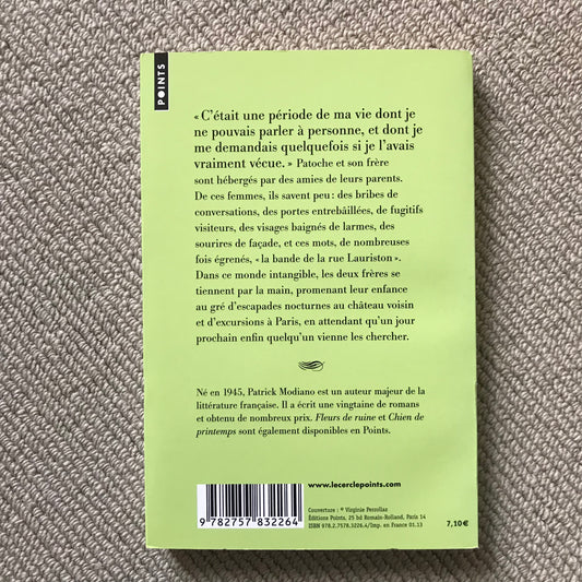 Modiano, Patrick - Remise de peine