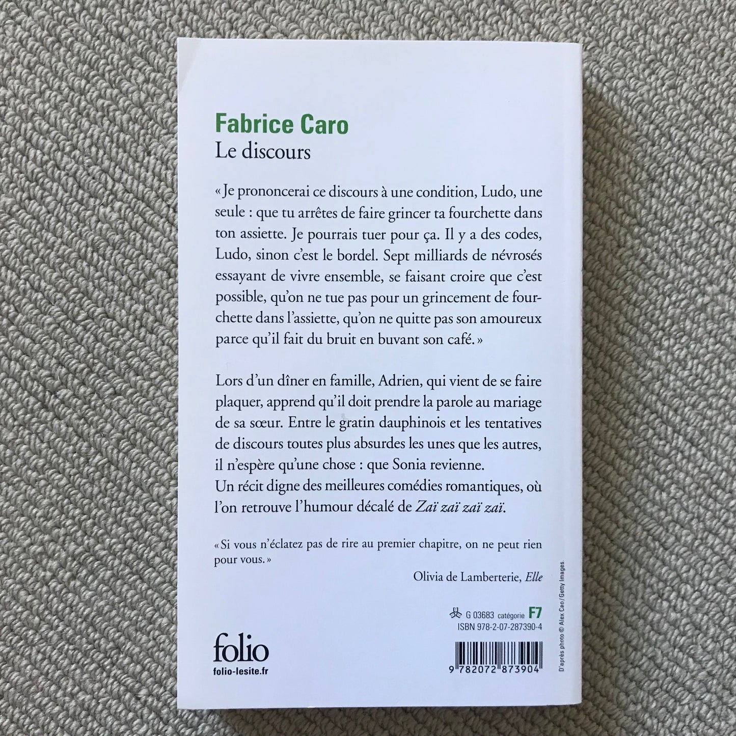 Caro, Fabrice - Le discours