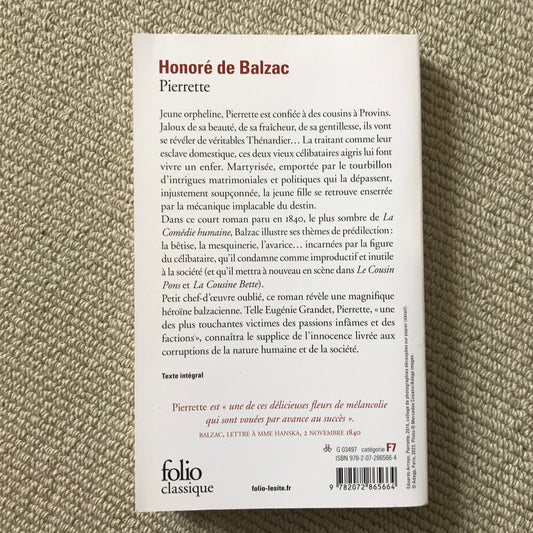 Balzac de, Honoré - Pierrette
