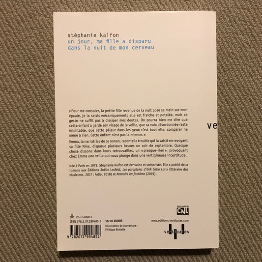 Kalfon, Stéphanie - Un jour, ma fille a disparu dans la nuit de mon cerveau