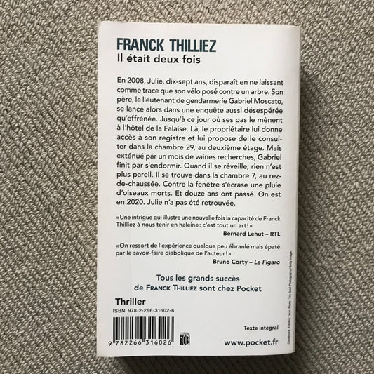 Thilliez, Franck - Il était deux fois