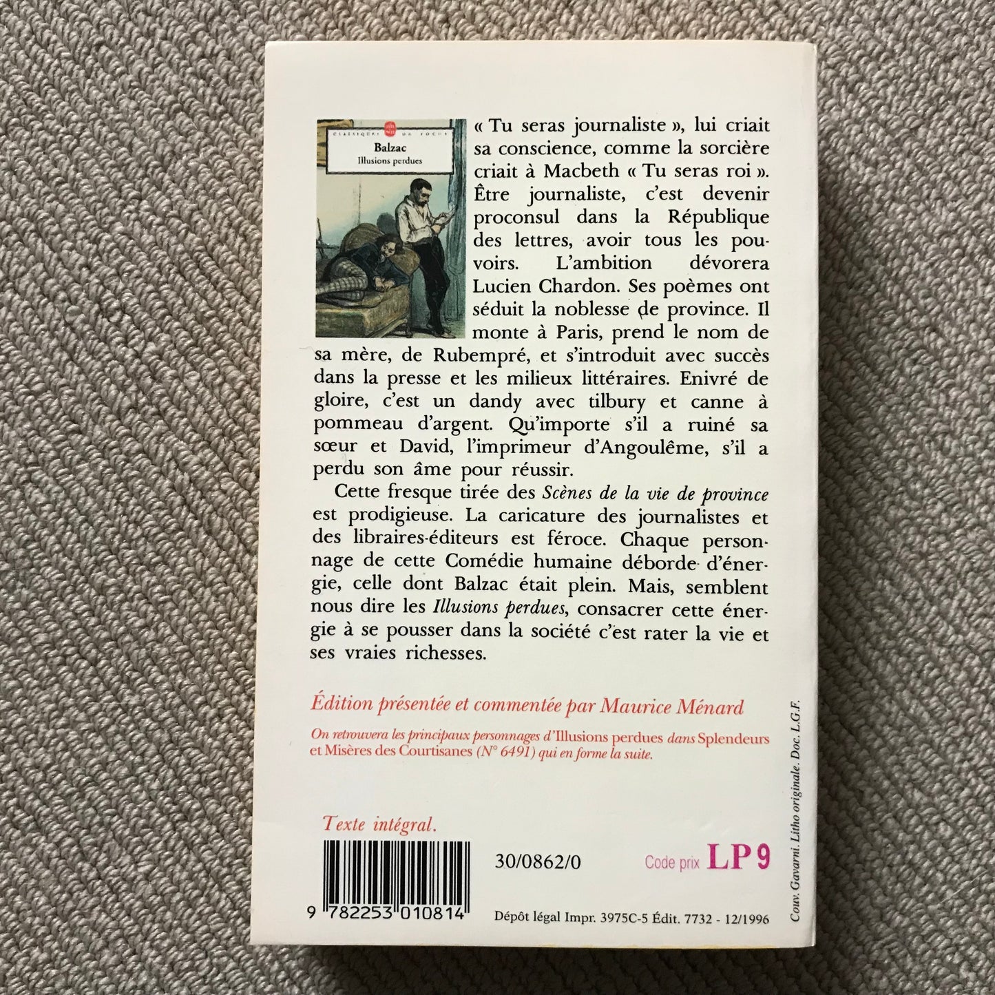 Balzac de, Honoré - Illusions perdues
