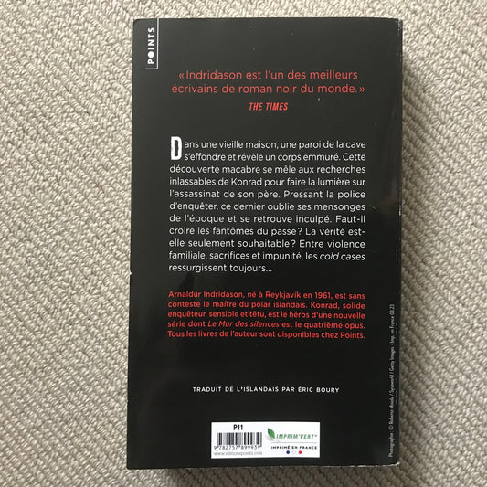 Indridason, Arnaldur - Le mur des silences