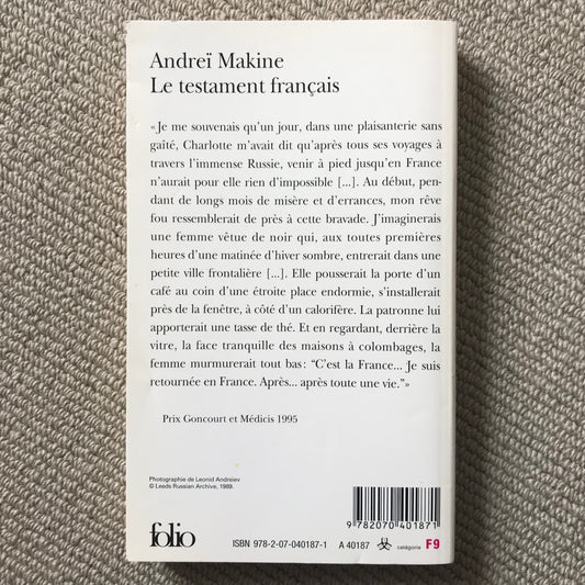 Makine, Andreï - Le testament français