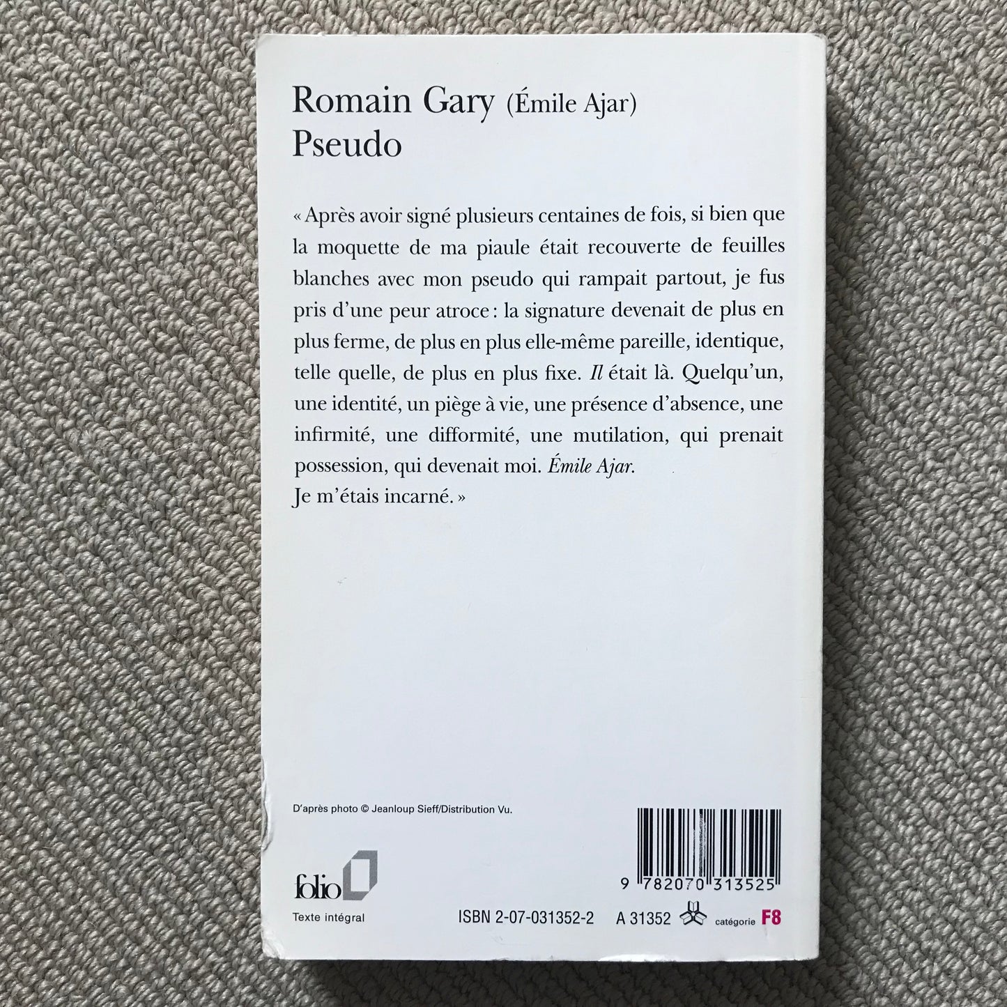 Romain Gary (Emile Ajar) - Pseudo