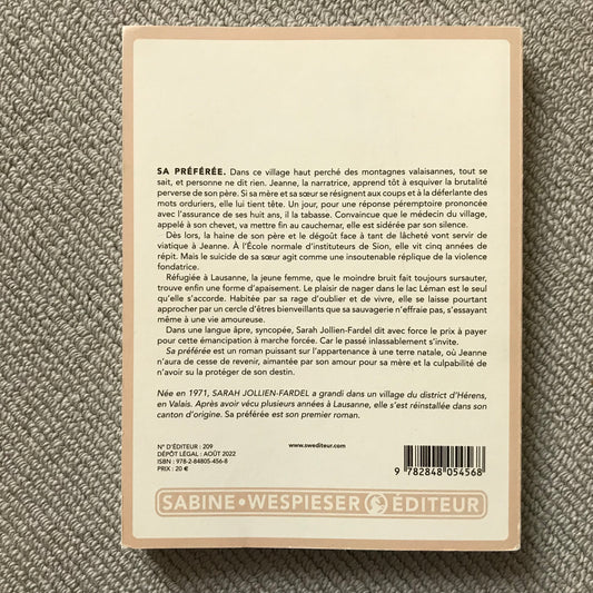 Jollien-Fardel, Sarah - Sa préférée