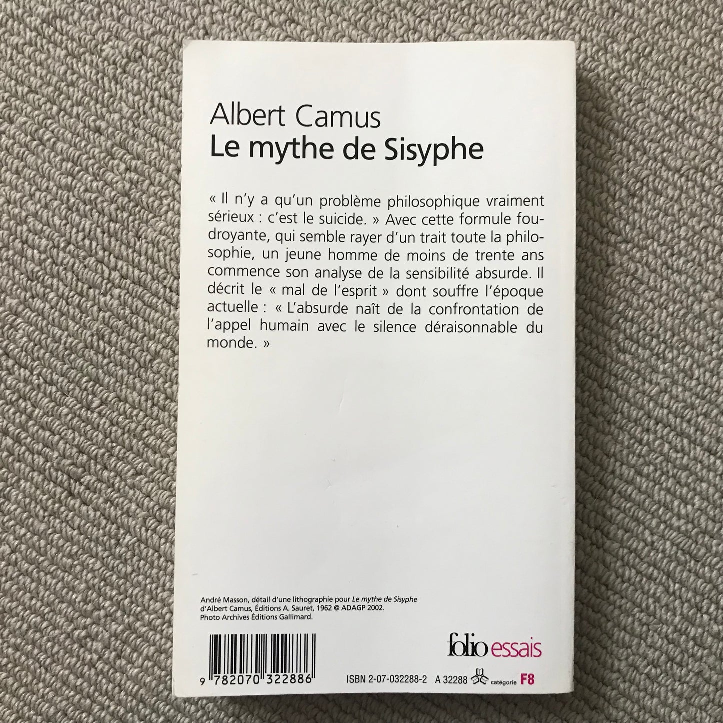 Camus, Albert - Le mythe de Sisyphe