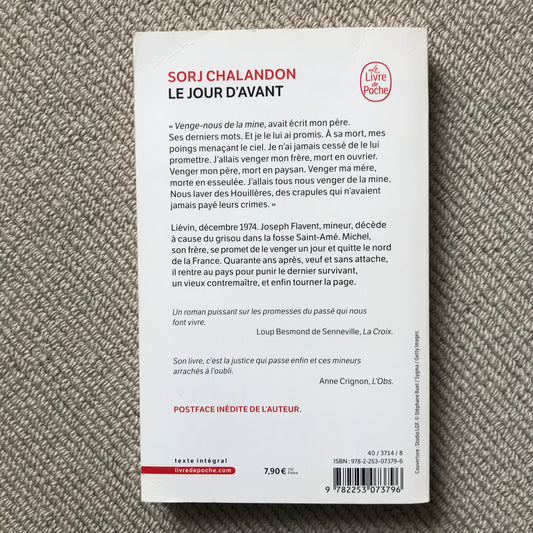 Chalandon, Sorj - Le jour d’avant