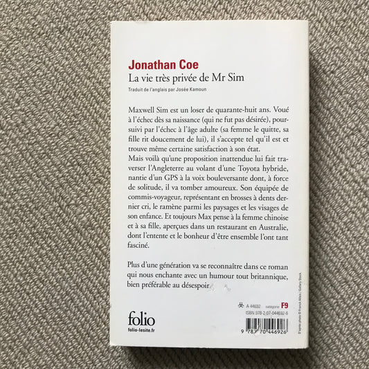 Coe, Jonathan - La vie très privée de Mr Sim