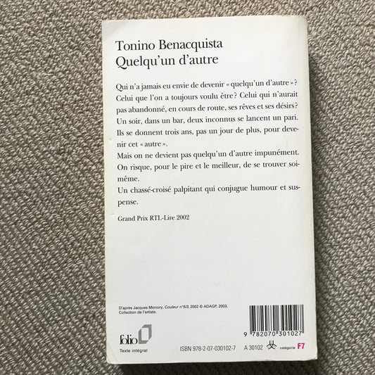 Benacquista, Tonino - Quelqu’un d’autre