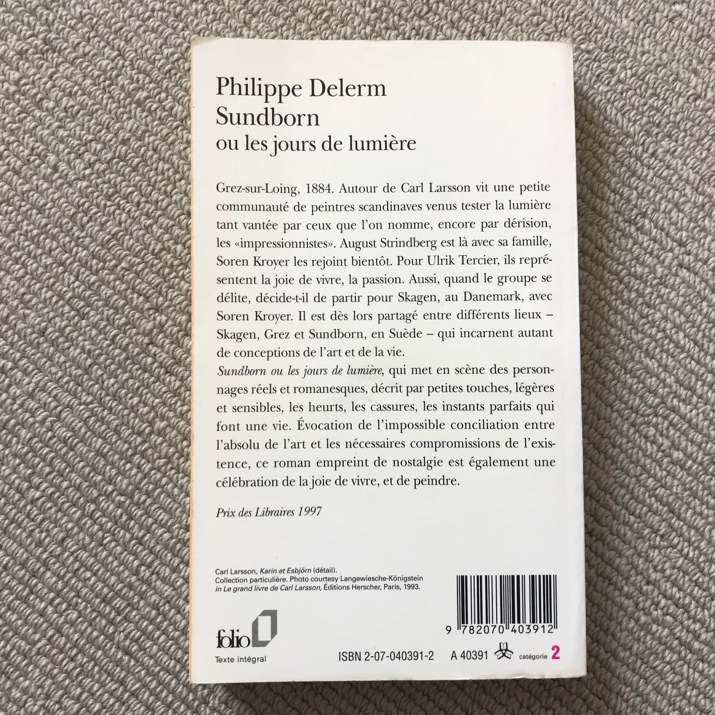 Delerm, Philippe - Sundborn ou les jours de lumière