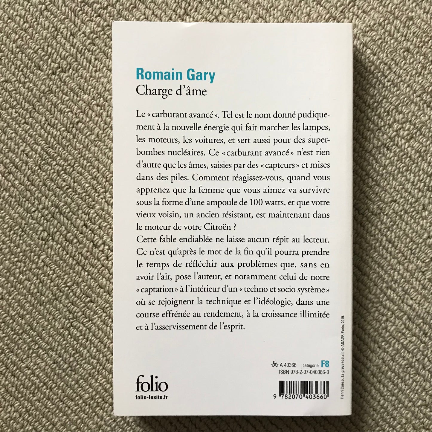 Gary, Romain - Charge d’âme