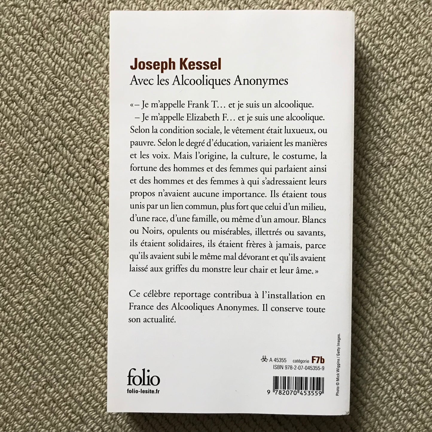 Kessel, Joseph - Avec les Alcooliques Anonymes