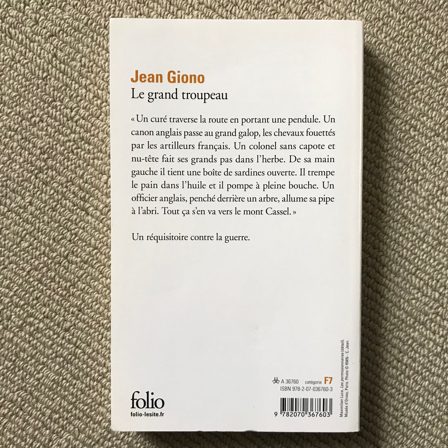 Giono, Jean - Le grand troupeau