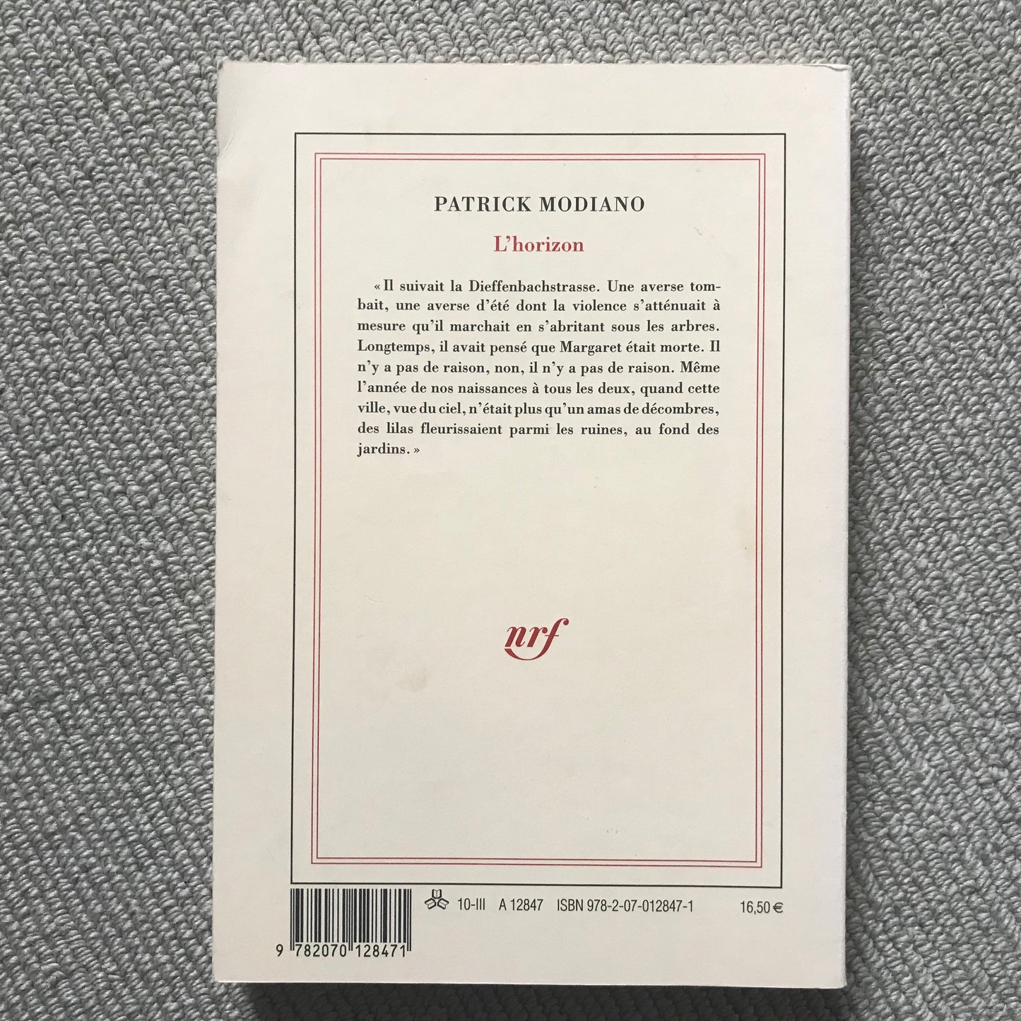 Modiano, Patrick - L’horizon