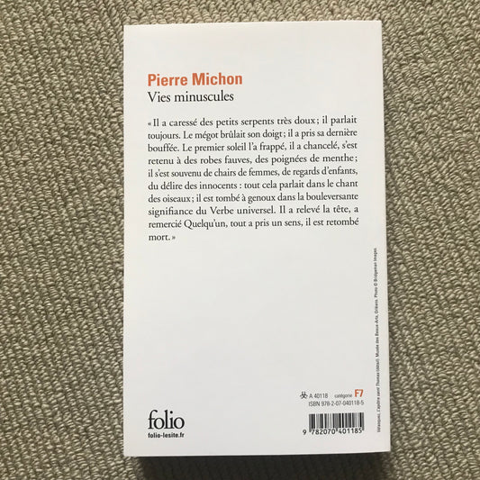 Michon, Pierre - Vies minuscules