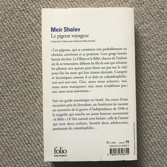 Shalev, Meir - Le pigeon voyageur