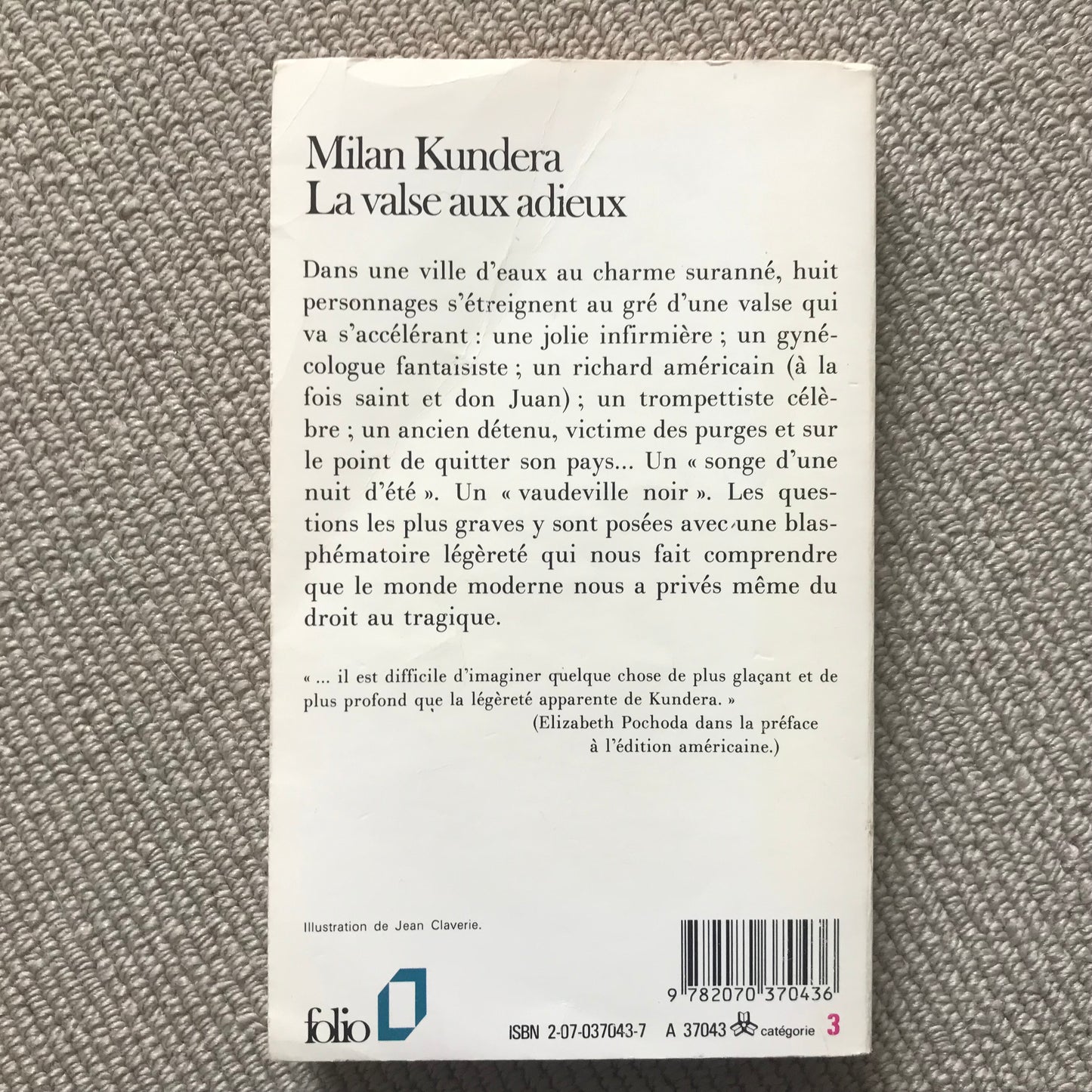 Kundera, Milan - La valse aux adieux