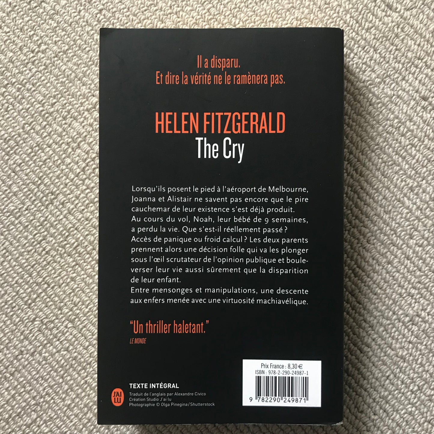 Fitzgerald, Helen - The cry