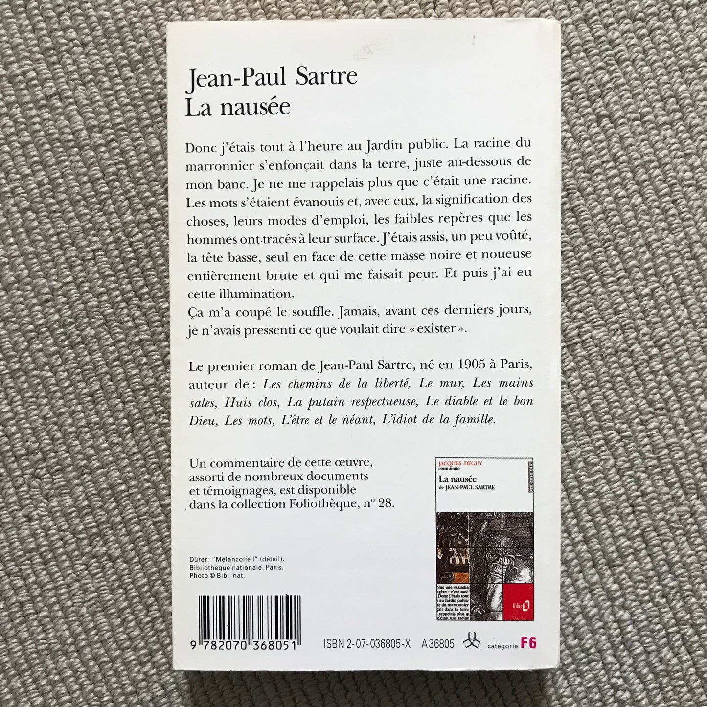 Sartre, Jean-Paul - La nausée