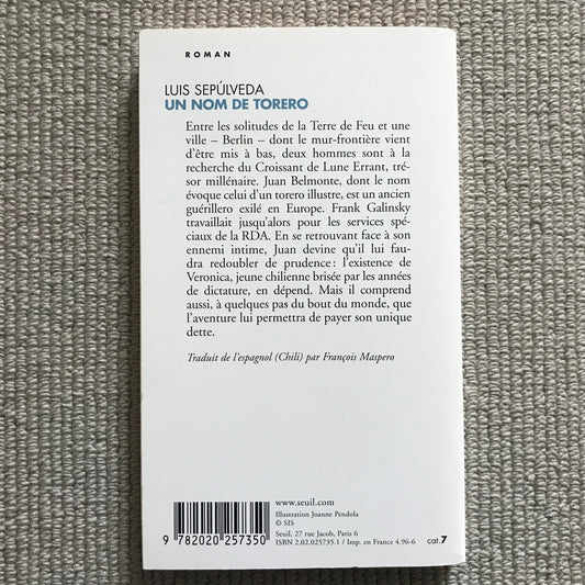 Sepulveda, Luis - Un nome de torero