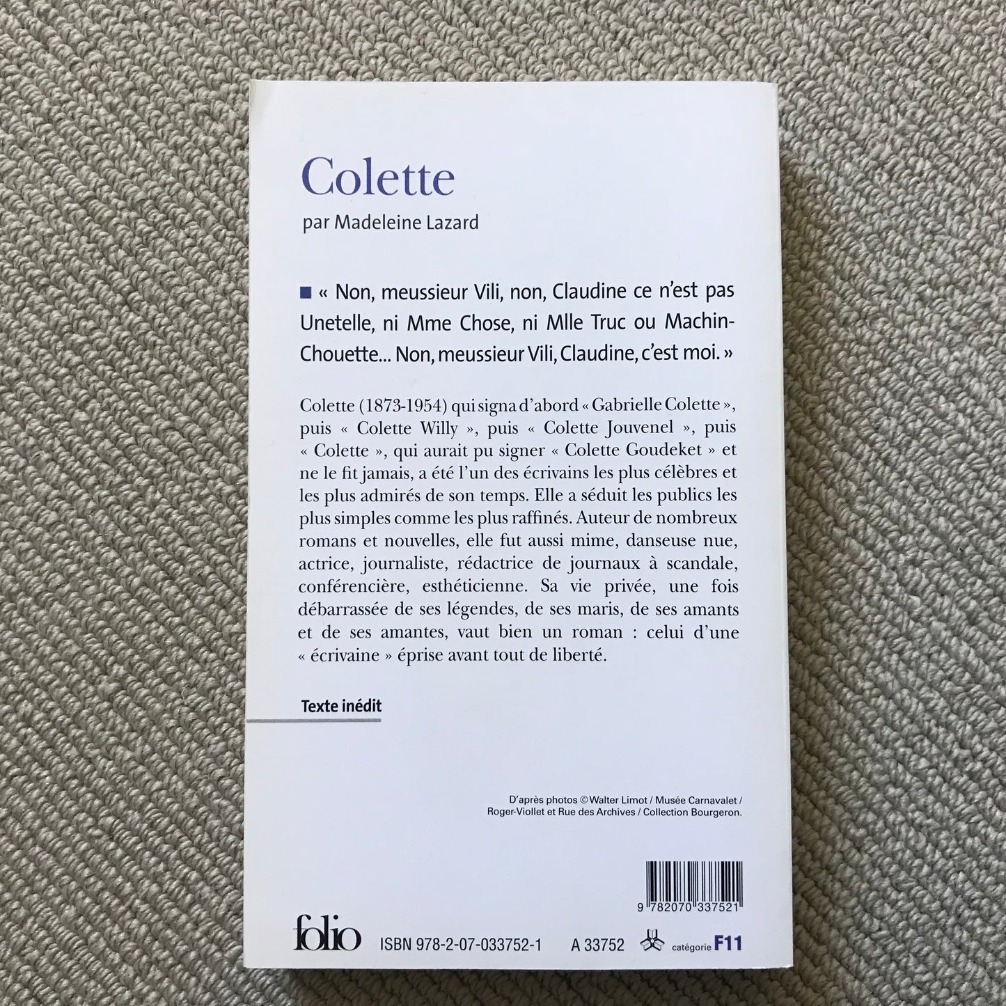 Colette (biographie) - Madeleine Lazard