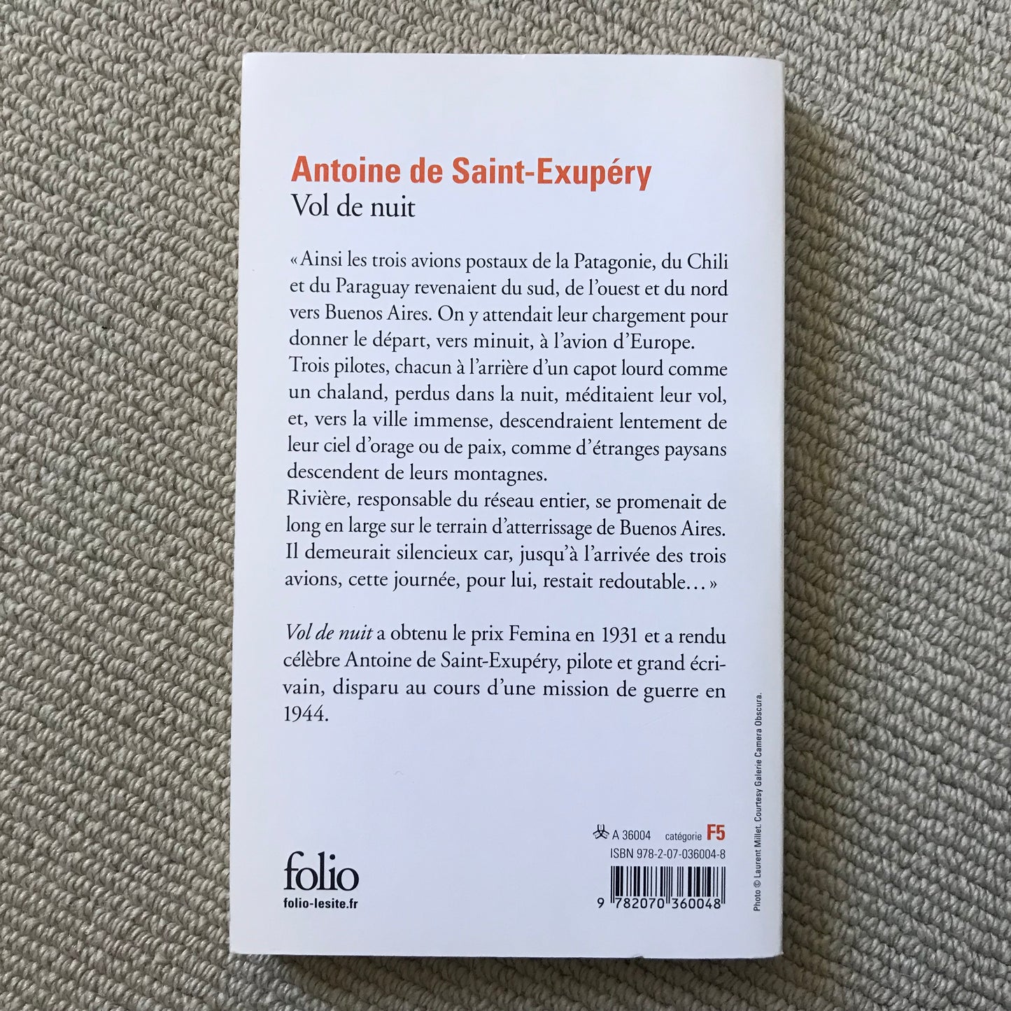 Saint Exupéry de, Antoine - Vol de nuit