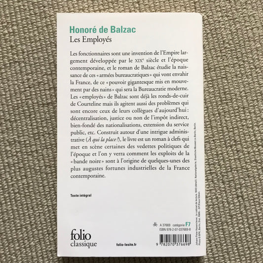 Balzac de, Honoré - Les employés