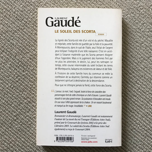 Gaudé, Laurent - Le soleil des Scorta