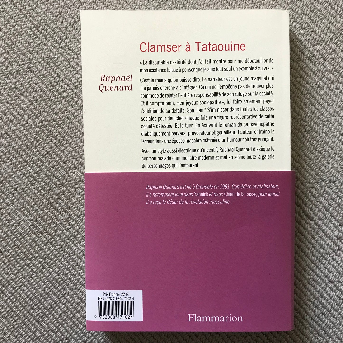 Quenard, Raphaël - Clamser à Tataouine