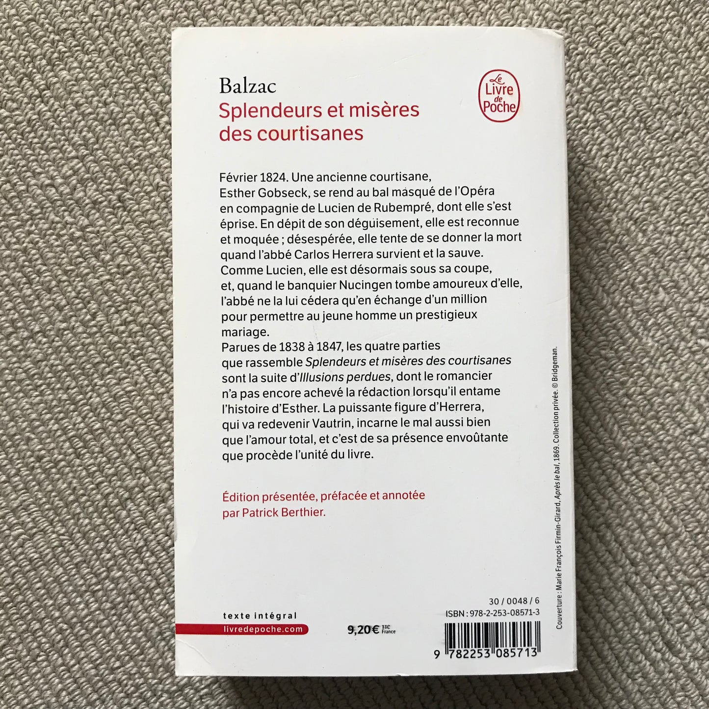 Balzac de, Honoré - Splendeurs et misères des courtisanes