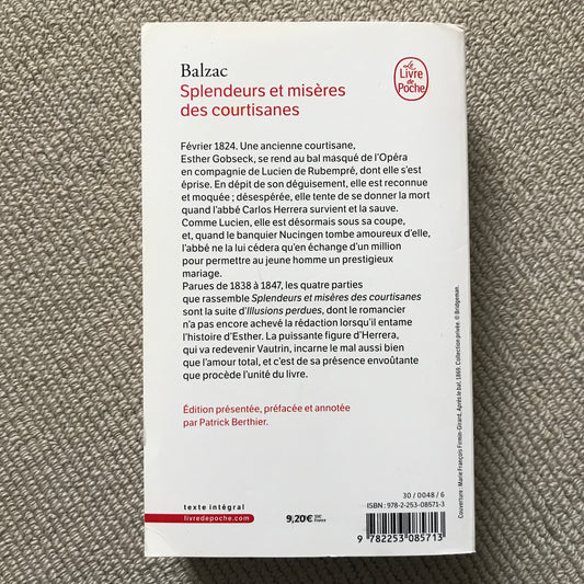 Balzac de, Honoré - Splendeurs et misères des courtisanes