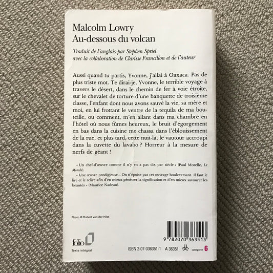 Lowry, Malcolm - Au-dessous du volcan
