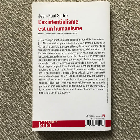 Sartre, Jean-Paul - L'existentialisme est un humanisme