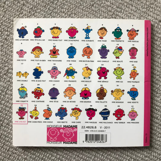 Monsieur Madame, Mme Vite-fait - Hargreaves R.