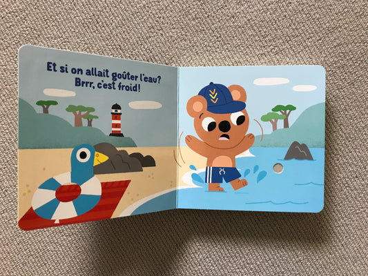 A la plage (livre sonore)