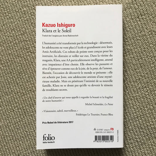 Ishiguro, Kazuo - Klara et le soleil
