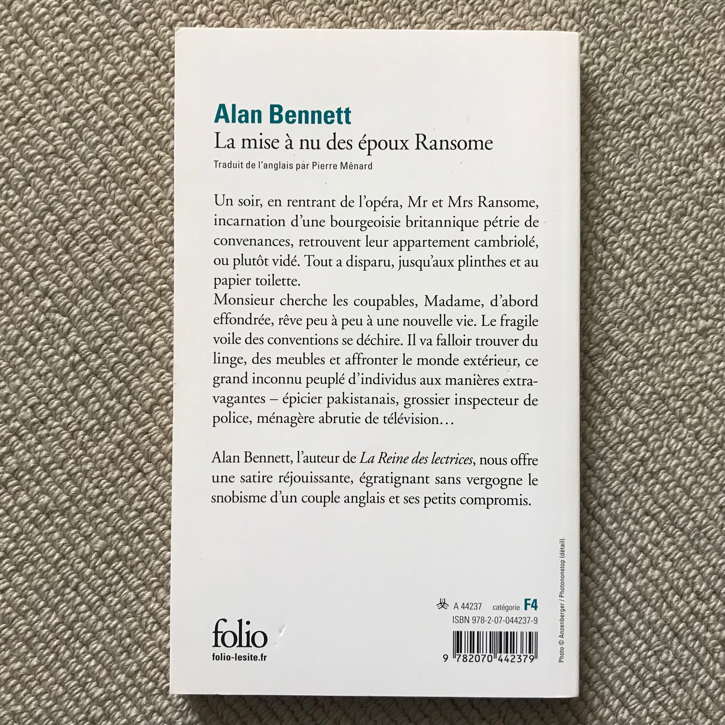Bennett, Alan - La mise à nu des époux Ransome