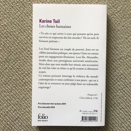 Tuil, Karine - Les choses humaines