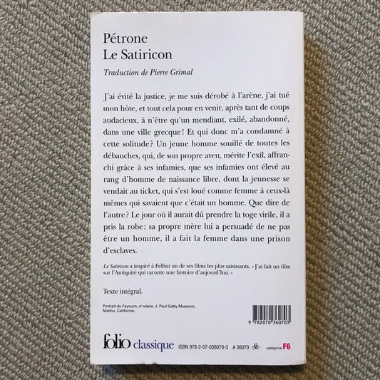 Pétrone - Le Satiricon