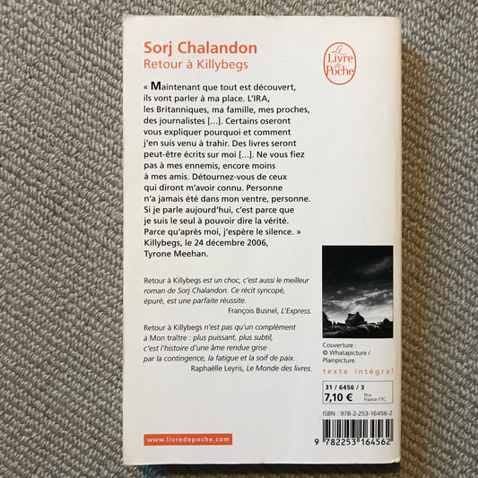 Chalandon, Sorj - Retour à Killybegs